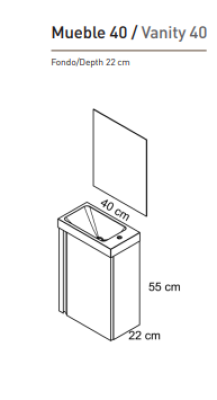 MUEBLE DE BAÑO LAGOS 40