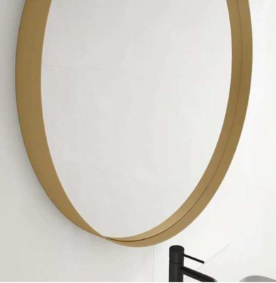 ESPEJO ALEXA DORADO 90CM