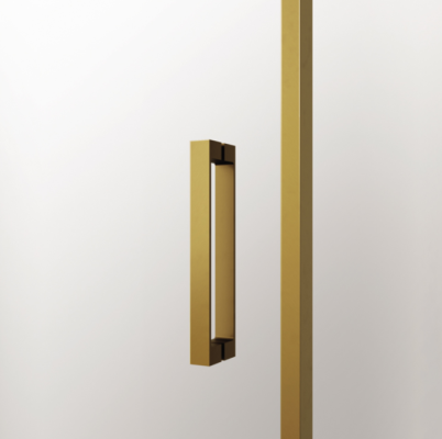 MAMPARA TWENTY GOLD ANGULAR AL VÉRTICE (ORO CEPILLADO)