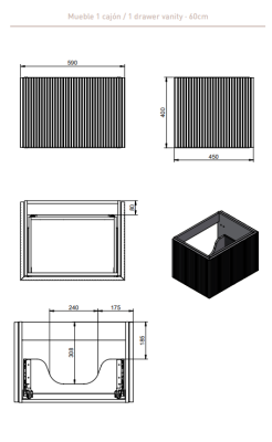 MUEBLE DE BAÑO BARI MUSGO