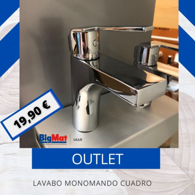 LAVABO MONOMANDO CUADRO****OUTLET