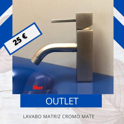 LAVABO MATRIZ CROMO MATE ****OUTLET