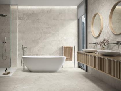 AZULEJO PASTA BLANCA DOME BONE 30X90 