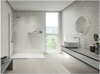 AZULEJO PASTA ROJA VOLTA SNOW 28X85