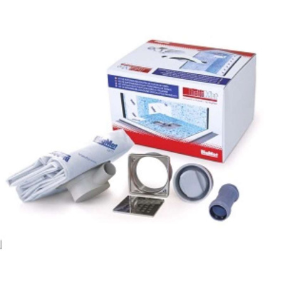 SUMIDERO + IMPERMEABILIZACION PLATO DUCHA DE OBRA