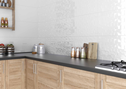 AZULEJO PASTA ROJA RLV. ALBO BRILLO 33,3X55