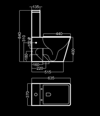INODORO COMPLETO GINEBRA BLANCO BRILLO