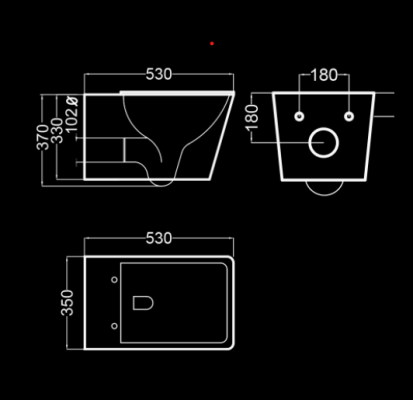 INODORO SUSPENDIDO AMARILLO BLANCO BRILLO