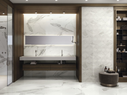 AZULEJO PASTA BLANCA RT PATMOS 40X120