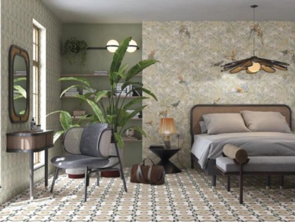 AZULEJO PASTA BLANCA RECT. STRAVAGANZA-R VERDE 45X120