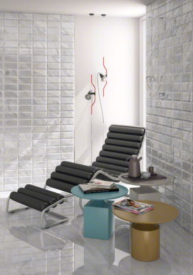 AZULEJO PASTA ROJA WILSON BLANCO 10X20